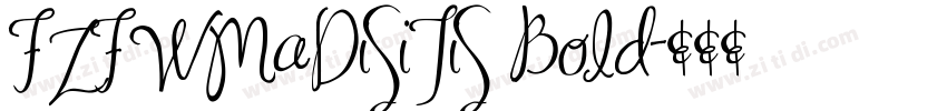 FZFWMaDiSiTiS Bold字体转换